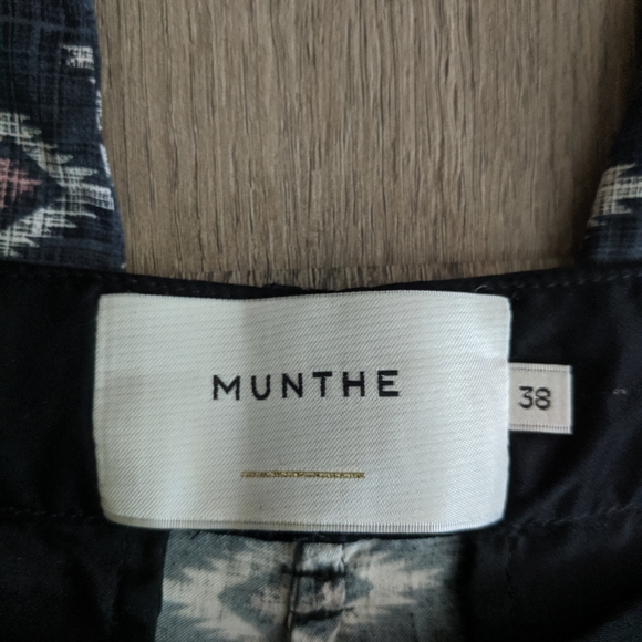 Munthe Mia Printed Viscose Cropped Pants Size 38 - Picture 4 of 6